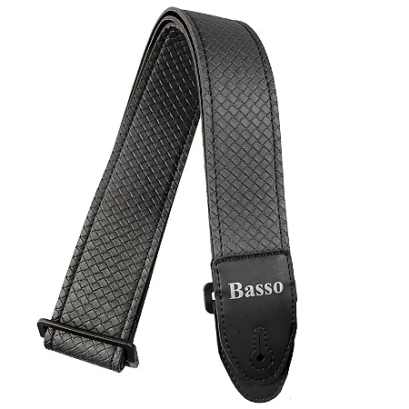 Correia Basso SF-115 Tressê em Couro Sintético Preta