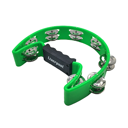 Pandeiro Meia Lua Liverpool Verde Profissional PML001VD