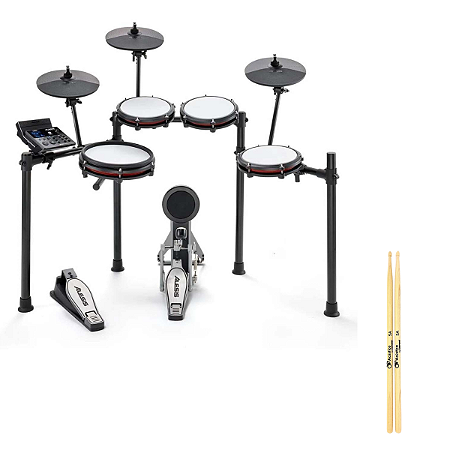Kit Bateria Eletrônica Alesis e Baqueta