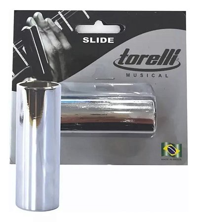 Slide Para Guitarra e Violão Cromado 19mm Torelli TA216