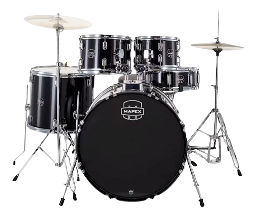 Bateria Acústica Mapex Comet Cor Dark Black