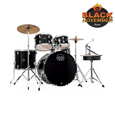 Bateria Acústica Mapex Comet Cor Dark Black