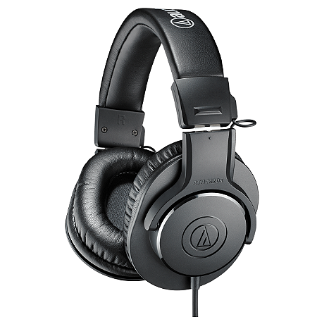 Fones profissionais Audio-Technica Preto ATH-M20X