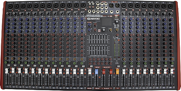 Mesa de Som Soundvoice Platina MS-20 Canais 7 Auxiliares