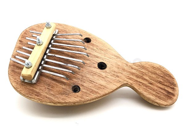 Kalimba Artesanal Média Com 8 Teclas Cabaça