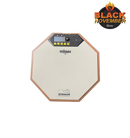 Pad de Estudo 12" Williams com Metrônomo e Tap Tempo