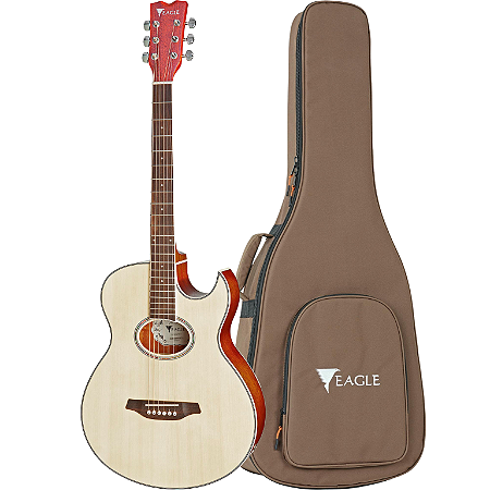 Violão Eagle Mini Jumbo Cutway Captação Ativa GL36STNT