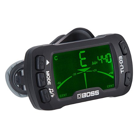 Afinador Clip- On Tuner e Metronomo Boss Tu-03