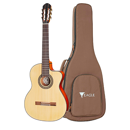 Violão Eletroacústico Ativo Eagle Ch800 Vg Com Bag