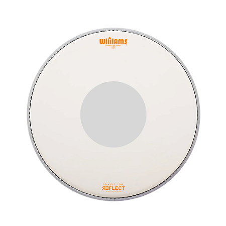 Pele de Bateria Williams AA Reflect Filme Duplo Porosa DOT Invertido 12"