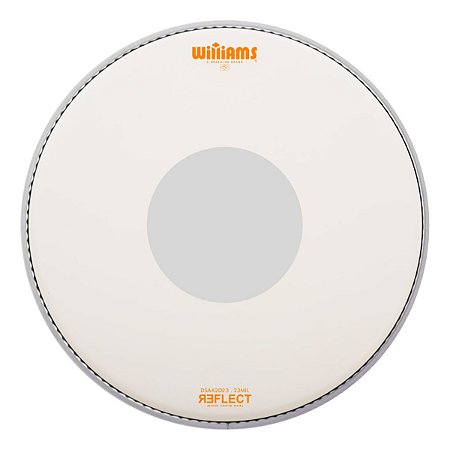 Pele de Bateria Williams AA Reflect Duplo Porosa 23 Mil DOT Invertido 13"