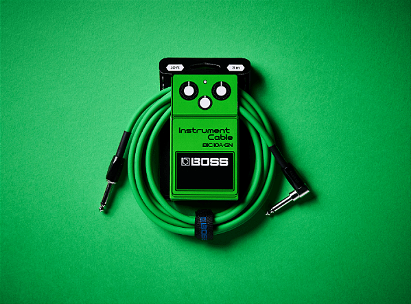 Cabo Boss Para Instrumento P10 x P10L de 3m Verde