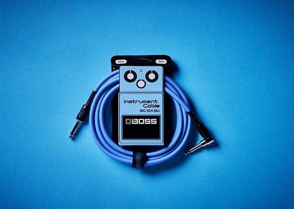 Cabo Boss Para Instrumento P10 x P10L de 3m Azul
