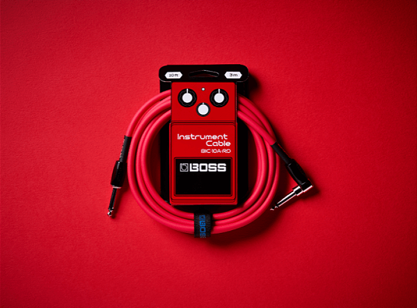 Cabo Boss Para Instrumento P10 x P10L de 3m Vermelho