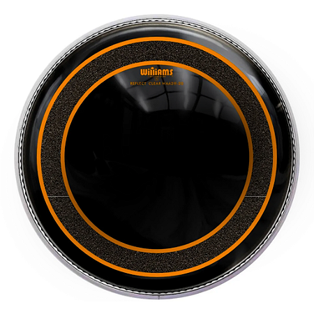 Pele de Bateria Williams AA Filme Duplo Com Muffle Preta 20"