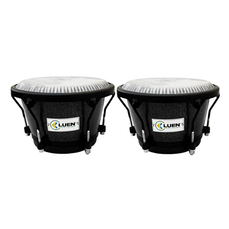 Par de Conga Compacta Slim Folheado Pint Sparkle Preto