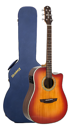 Violão Strinberg DD5SC CB Diamond Folk EQ Cherry Burst (CB) Com Case