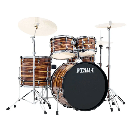 Bateria Tama Imperial Star Coffee Teak Wrap 5 Peças