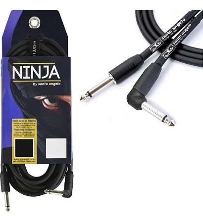 Cabo Guitarra Santo Angelo Ninja  P10 X P10L 0,20mm 3 Metros