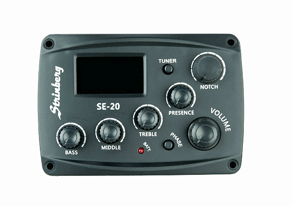 Pré Amp Afinador Captador Piezo Para Violão Strinberg SE20