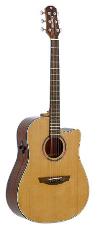 Violão Folk Strinberg Diamond Aço DD1C Natural Satin