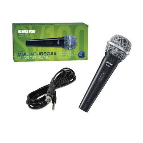 Shure Microfone Vocal C/fio Sv100 Garantia 2 Anos