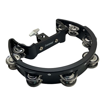 Pandeiro Meia Lua Com Clamp Liverpool Preto