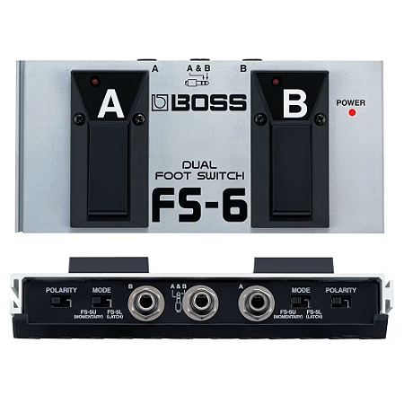 Pedal Seletor Dual Foot Switch Boss FS-6