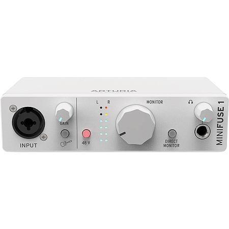 Interface de Áudio Arturia MiniFuse USB Dual Áudio Branca