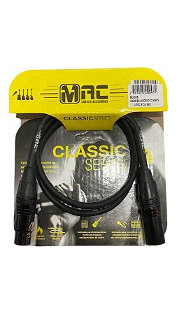 Cabo Balanceado MAC 0.91M XLR+XLR Classic MC03XB