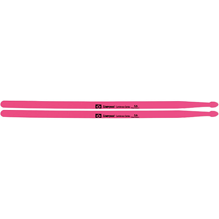 Baqueta 5A Liverpool Luminous Series Neon Fluorescente Pink
