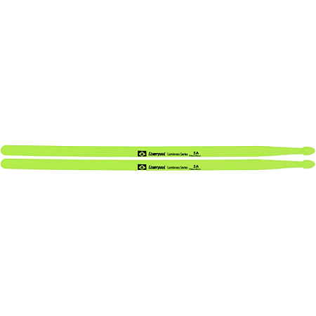 Baqueta 5A Liverpool Luminous Series Neon Fluorescente Verde