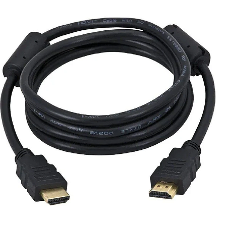 Cabo HDMI 2.0 4K Ultra HD 3D MXT Com Filtro Dourado 3 Metros