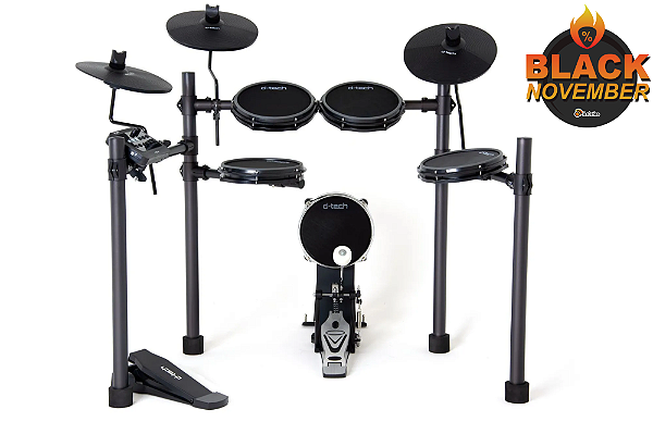 Bateria Eletrônica D-tech Nexus Caixa E Tons Mesh Dual Zone