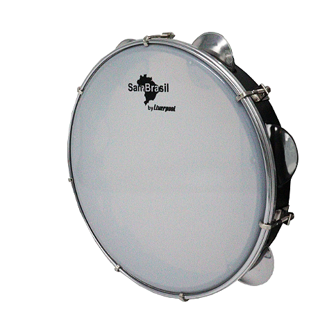 Pandeiro Standard 10 Pol Preto Sambrasil  By Liverpool