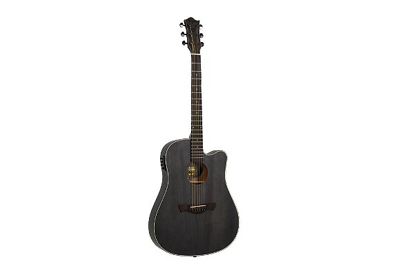 Violão Tagima Folk Slim Cutaway TBW-400 BK Aço