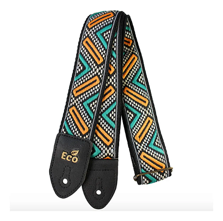 Correia Guitarra Violão Basso Jacquard Ocean Blue ECO-JACQ07