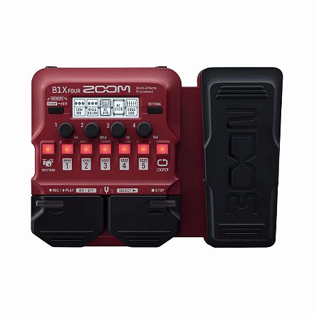 Pedaleira Baixo Multi Efeitos Zoom B1X FOUR Pedal Expressão