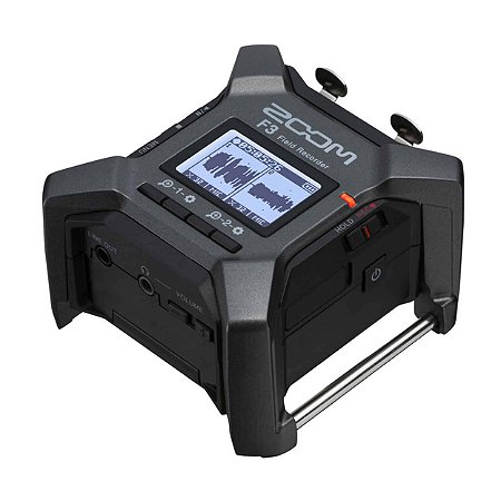 Gravador De Áudio Externo Zoom F3 Field Recorder
