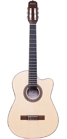 Violão Rozini Studio Flat Natural Elétrico Nylon EQ Fishman