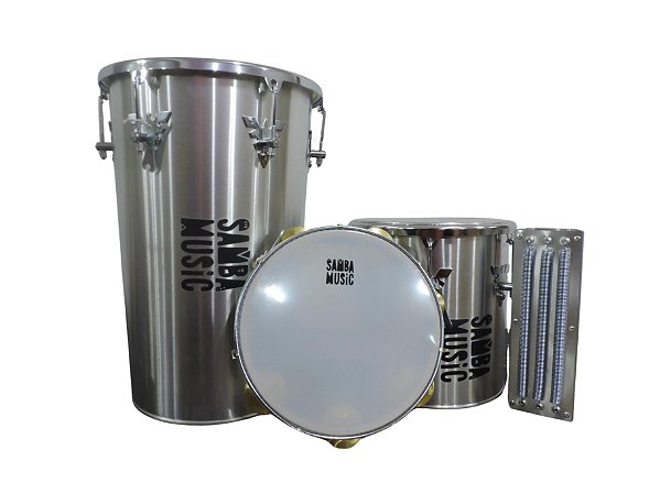 Kit PHX Samba Music Rebolo, Repique, Reco-reco e Pandeiro