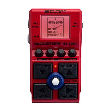 Pedal de Contrabaixo Zoom Ms-60b Ms60b V2.0 Multistomp