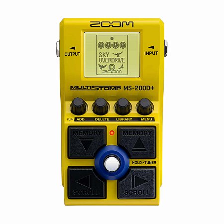 Pedaleira Zoom Multistomp Ms 200d+ Para Guitarra