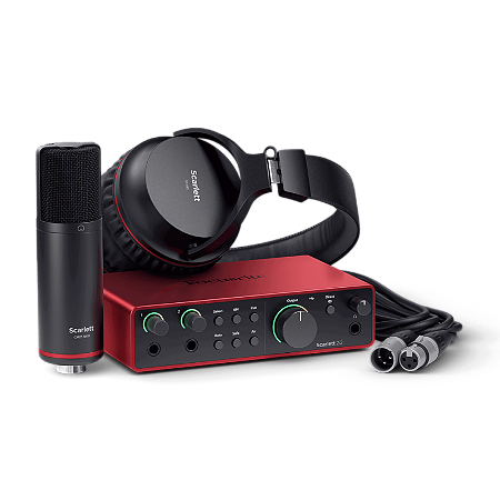 Kit Home Studio Focusrite Scarlett Solo Studio 4th Geração