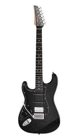 Guitarra Seizi Katana Musashi Lefty Midnight Black Sparkle