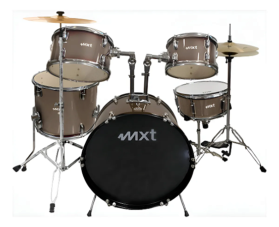 Bateria Acústica MXT M-B120CC Champagne Cromado