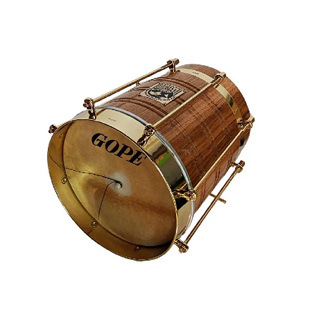 Cuica Gope Série Ouro Profissional 8X25 Madeira 8 Afin Gold