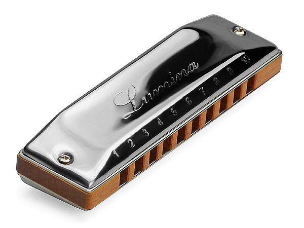 Gaita de Boca Diatônica Hering Lumina Wood Dó