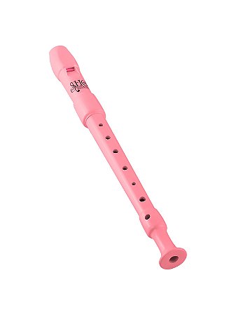 Flauta Doce Germânica Hering  Soprano Cor Rosa