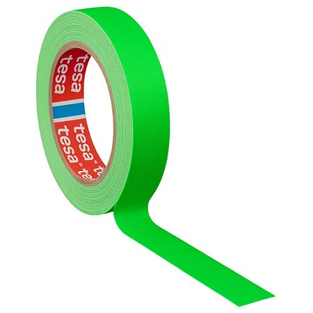 Fita Tecido Gaffer Tape Tesa 24mm X 25m Verde Fluorescente